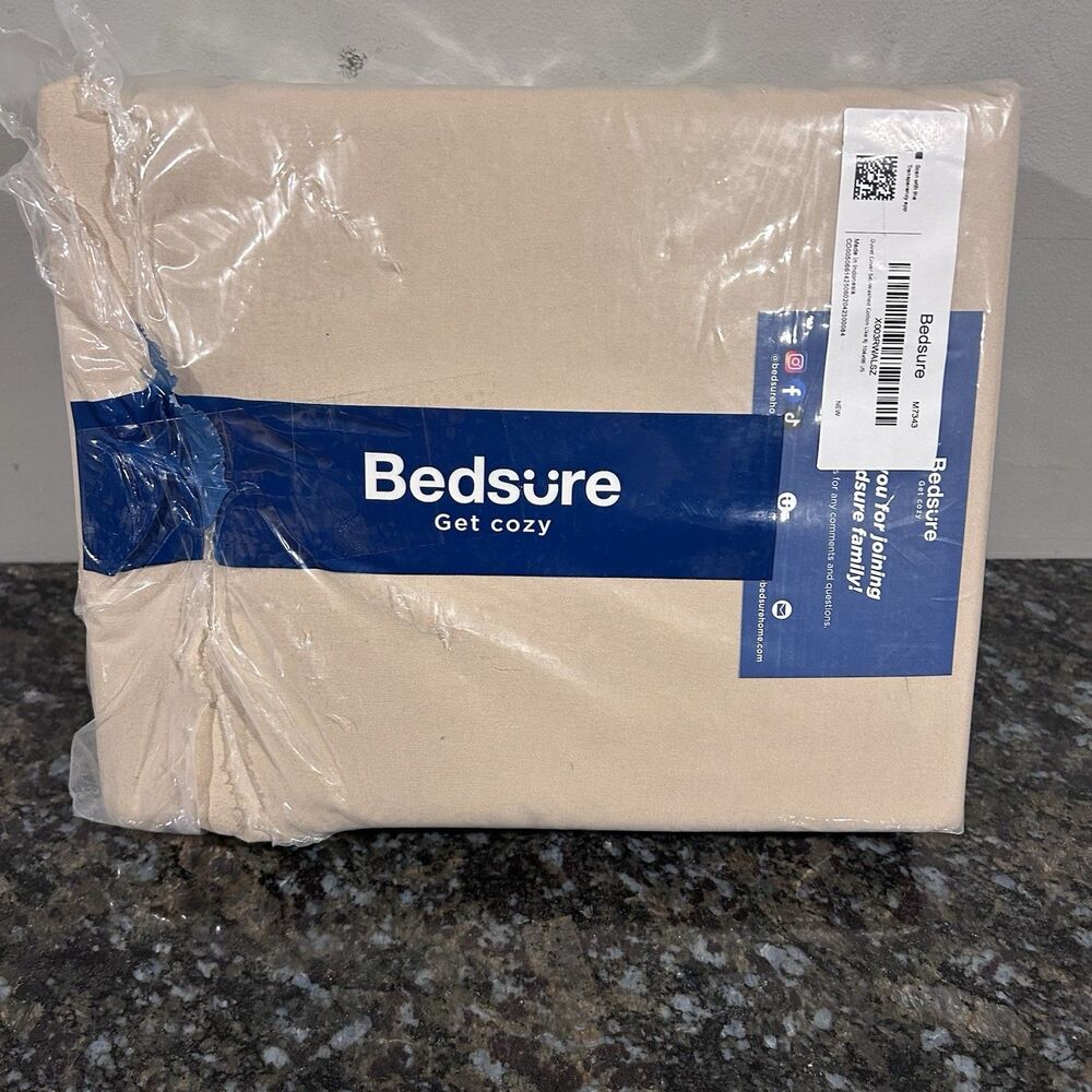 BEDSURE SET COZY DUVET COVER SET CAL KING 104 X 98 NWOT